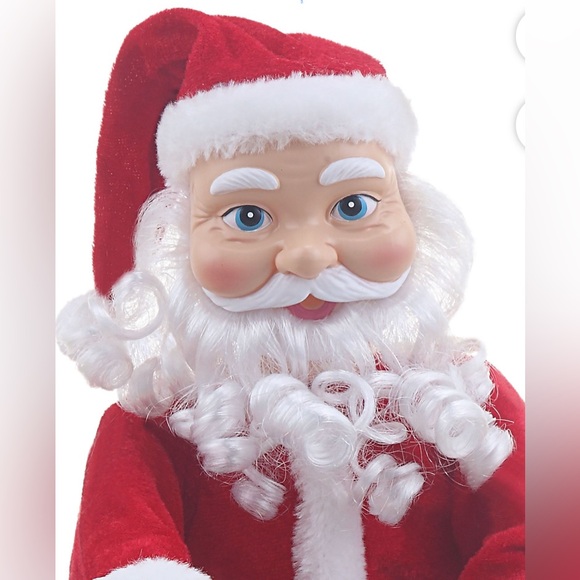 ❤️NEW Mr. Christmas Motorcycling Santa with Sidecar (15”) - Picture 5 of 10